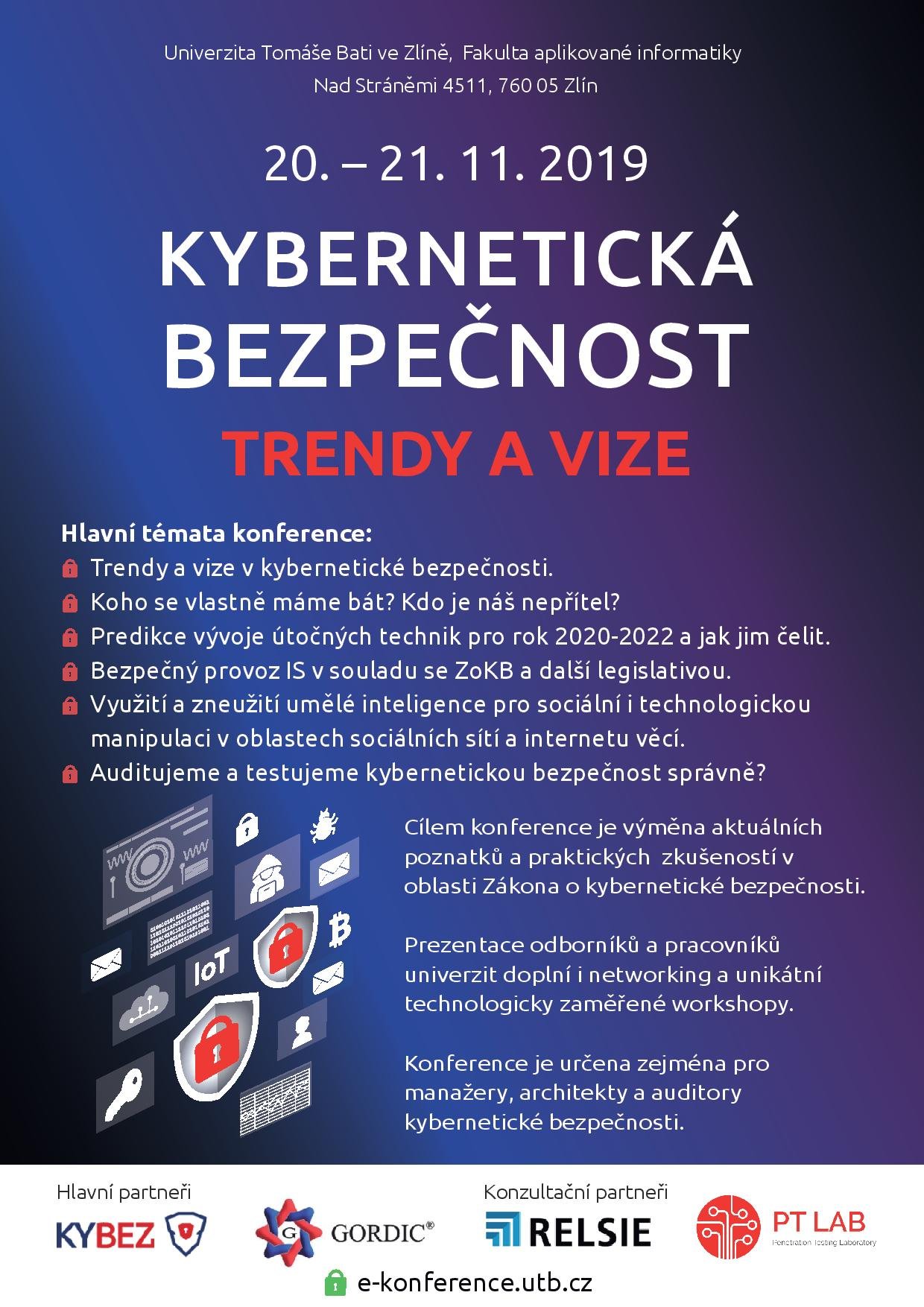 Pozvánka na konferenci o Kybernetické bezpečnosti